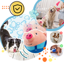 Brinquedo interativo para cães Homyl com sensor de pulso, durável e ideal para estimular o jogo e a atividade dos cães.