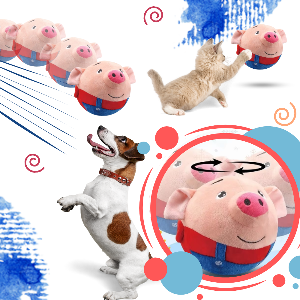 Brinquedo interativo para cachorro da marca Homyl, com sensor de movimento e pulo de pata, para diversão e estímulo.