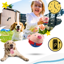 Brinquedo interativo para cães Homyl com sensor de pulo, recarregável e resistente, ideal para estimular e divertir seu cachorro.