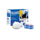 Difusor de feromônios Yubatuo para cães, acessório calmante de 96ml com patas e design relaxante.