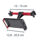 Support de tablette et de téléphone Peantoia pour siège arrière de voiture, pièce détachée en rouge pour véhicules.