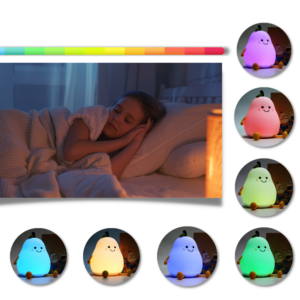 Lâmpada LED USB em forma de pera da Jianda, com luz multicolorida, ideal para iluminação de ambientes ou decoração.