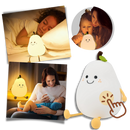 Lâmpada LED USB em forma de pera da Jianda, iluminação touch ativada, ideal para leitura e decoração de ambientes.
