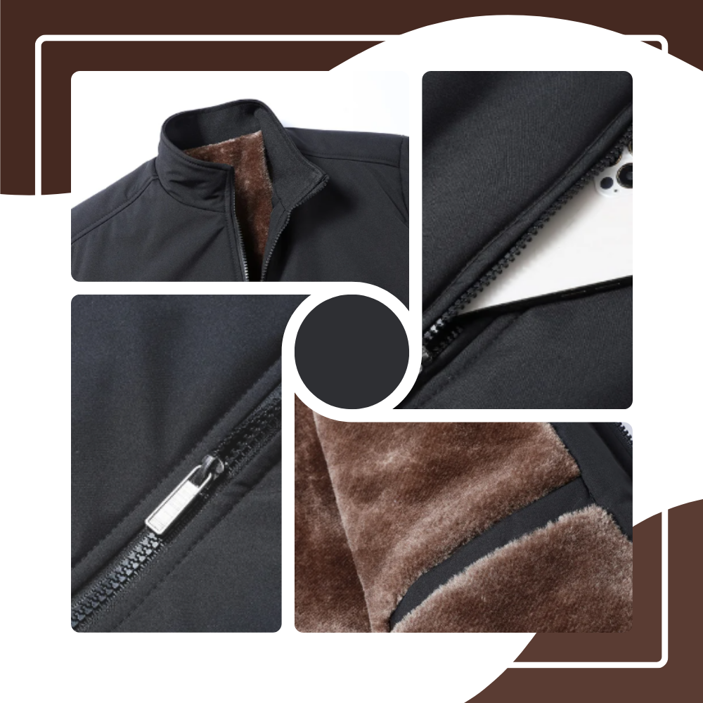 Veste térmica grande tamanho da Pearl Izumi para roupas de exterior, em azul, com detalhes de proteção e conforto.