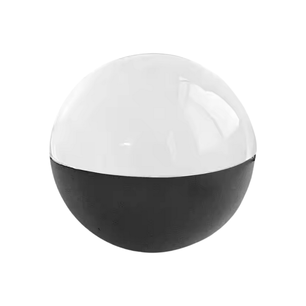 Bola de Natal decorativa da Dealhobbies com espaço para fotos e vídeos personalizados, em cor preta para decoração natalina.