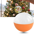 Bola de Natal decorativa da Dealhobbies com espaço para fotos e vídeos personalizados, decorativa para festas natalinas.
