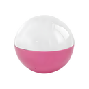 Bola de Natal decorativa rosa da Dealhobbies com espaço para fotos e vídeos personalizados, decoração de Natal e temporada.