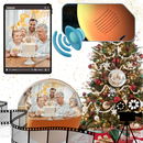 Bola de Natal decorativa da Dealhobbies com fotos e vídeos personalizados, lembranças especiais para decoração natalina.