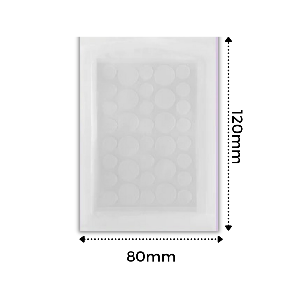 Kit com 36 patches invisíveis para acne, produto de cosméticos da marca Personal Care Kit For Women, visível na imagem.