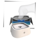 Bol d'eau flottant pour animaux Pet Feeder Bowl, gamelle blanche pour animaux, conçu pour l'alimentation et l'hydratation.