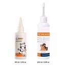 Produto de limpeza e desodorante para orelhas de animais de estimação da marca Elaimei, ideal para higiene e conforto.