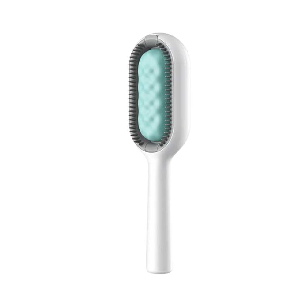 Escova de tosa para animais da Jianda com reservatório de água, ideal para cães de pelos longos, azul.