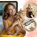 luva removedora de pelos Pet Thunder para animais, produto de lavanderia eficaz na remoção de pelos de pets.