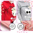 Casaco com capuz interativo para animais, veste de roupas ao ar livre, marca Colofity, confortável e ideal para atividades externas.