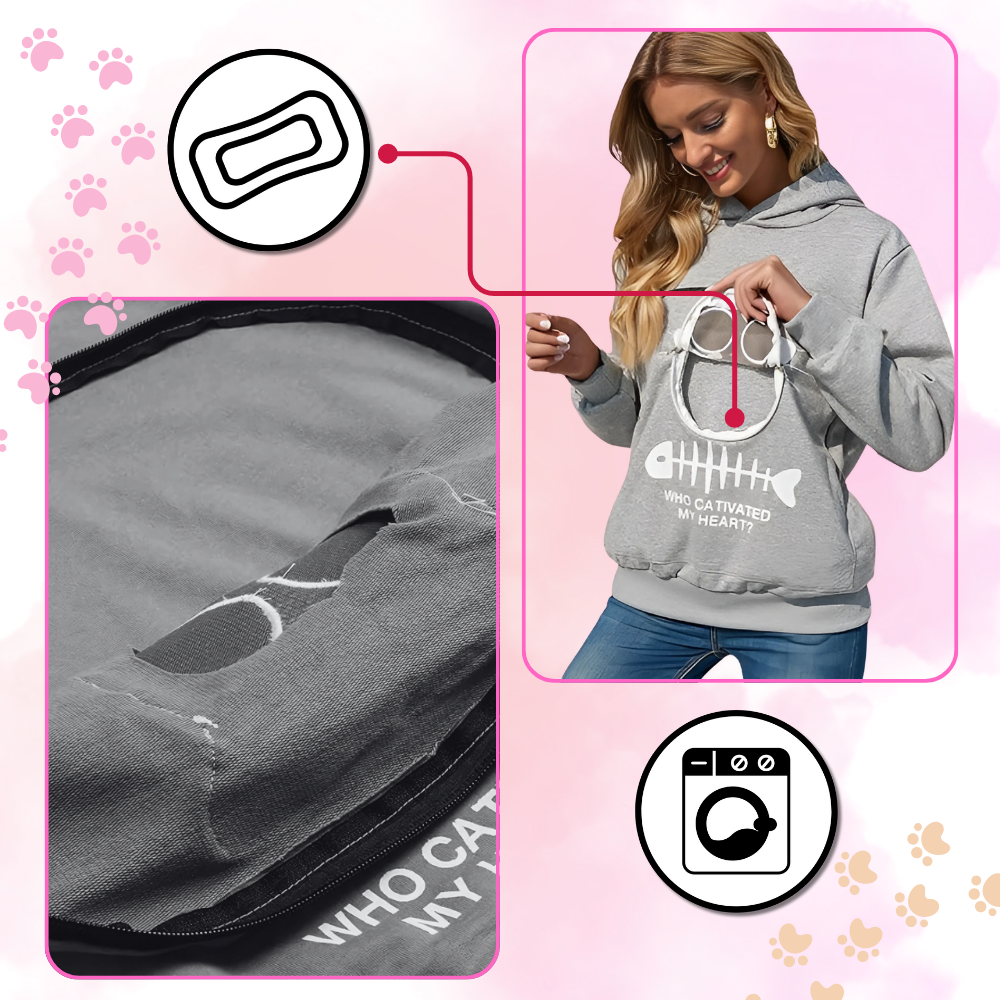 Suéter com capuz interativo para animais, roupa de exterior da Colofity, fácil de limpar e ideal para atividades ao ar livre.