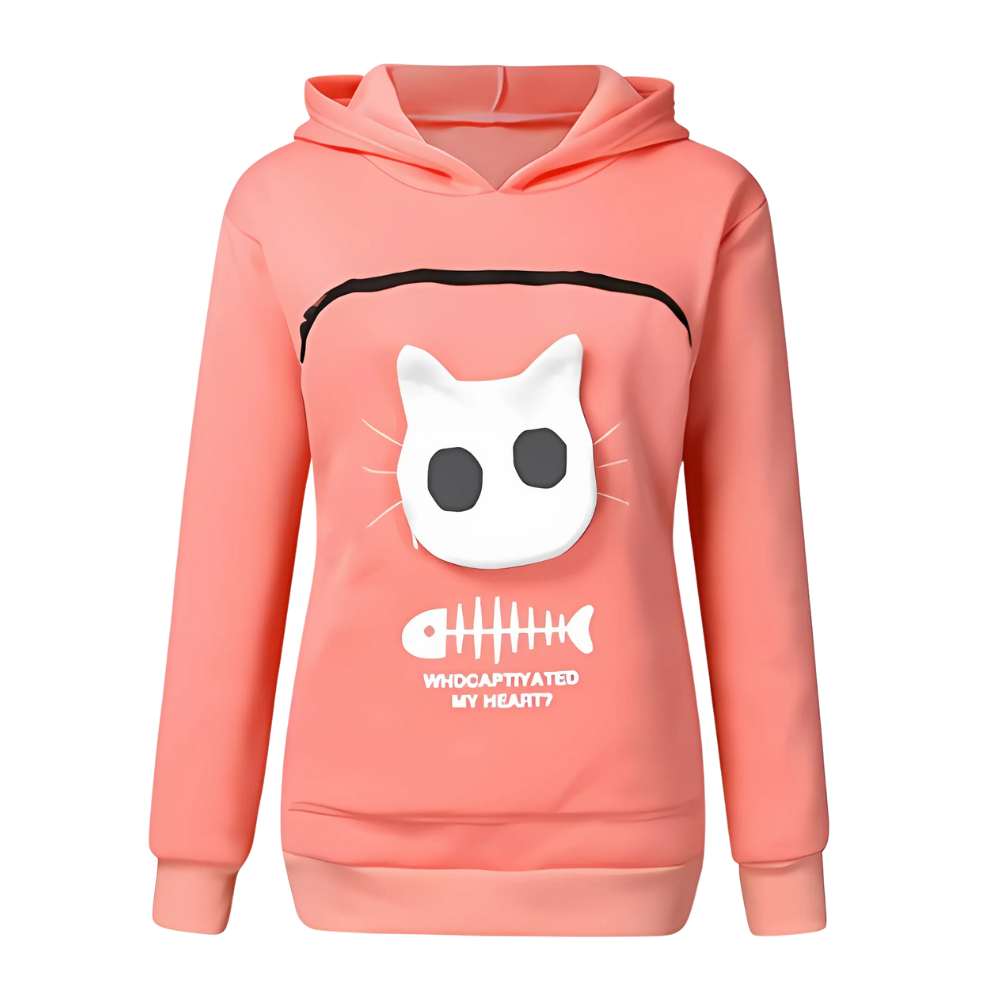 Moletom interativo para animais de estimação da Colofity, com capuz rosa, ideal para atividades ao ar livre e diversão com seu pet.