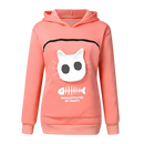 Moletom interativo para animais de estimação da Colofity, com capuz rosa, ideal para atividades ao ar livre e diversão com seu pet.