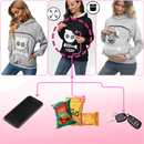 Suéter com capuz interativo para animais, veste de roupa de exterior da marca Colofity, tecido espaçoso e confortável.