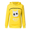 Suéter com capuz interativo para animais de estimação, veste animal de estimação com cor amarela, marca Colofity, roupa de exterior.