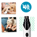 Lima de unha para animais de estimação da Bxasdf, ferramenta de higiene silenciosa para corte de unhas de pets.