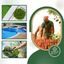 Cola de paillis forte Petra para jardinagem, adesão eficiente para proteger e fixar materiais no jardim.