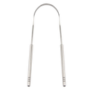 Escova de língua em aço inoxidável da Phogeo, ferramenta de cuidados bucais para limpeza da língua.