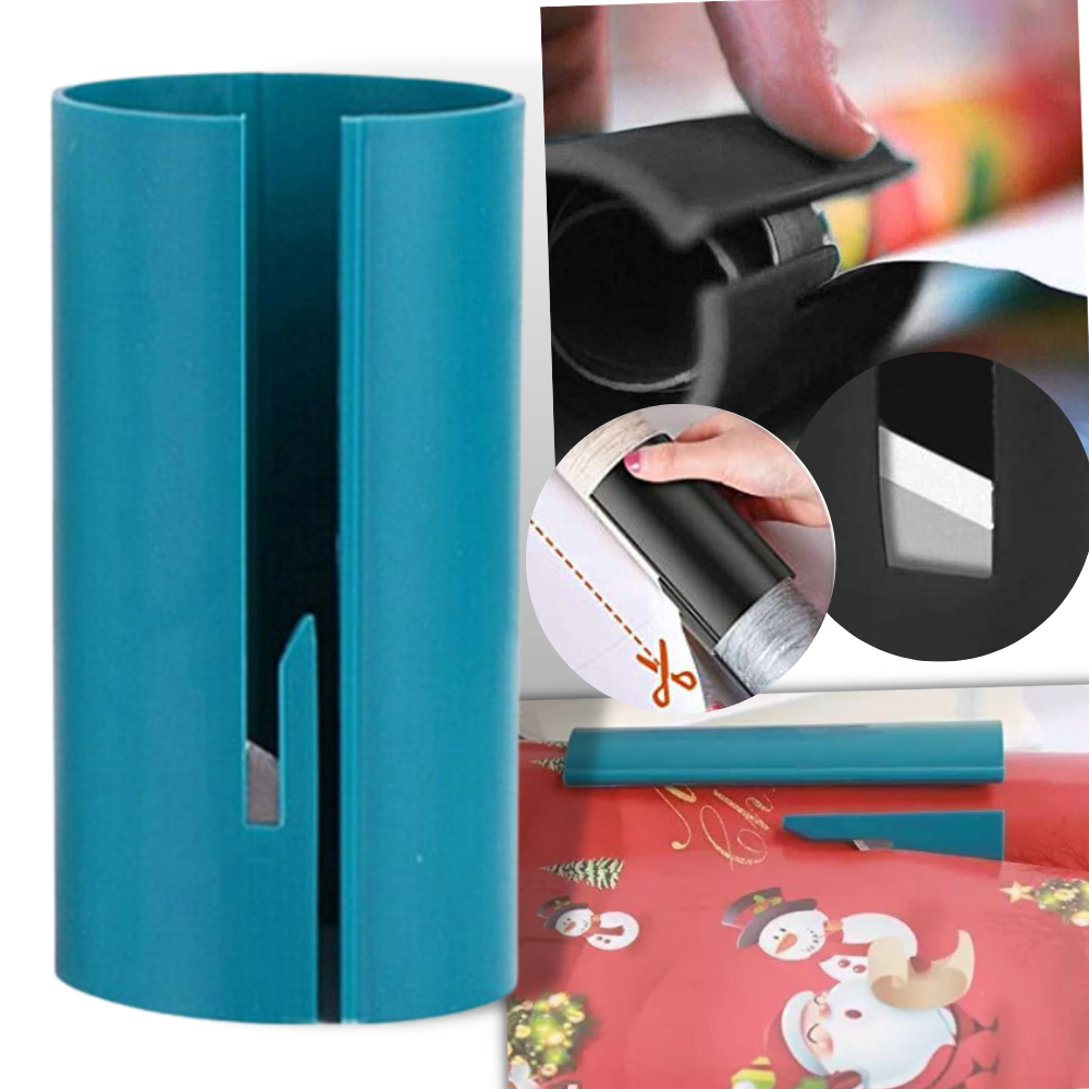 Acessório para ferramentas de corte Plneik, coupe-papier d'emballage azul, usado para facilitar o corte de papel.