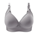 Soutien-gorge push-up sem fio de tamanho grande, na cor cinza, da marca Inkach, ideal para conforto e suporte.