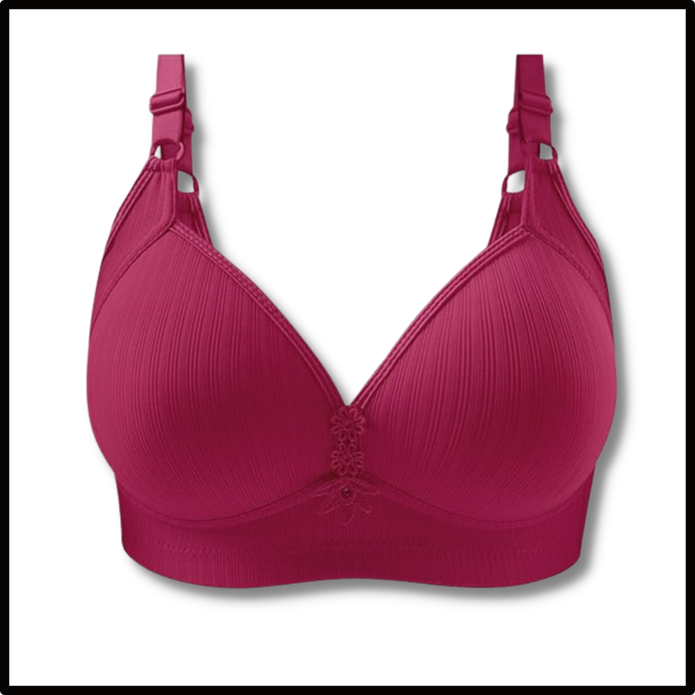 Soutien-gorge push-up sem fio de tamanho grande da marca Inkach, lingerie confortável e com suporte para busto maior.