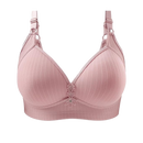 Soutien-gorge push-up sem fio grande tamanho da marca Inkach, cor rosa, confortável e com suporte para busto maior.