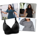 Soutien-gorge push-up sem fio de tamanho grande da Inkach, confortável e versátil para uso diário.