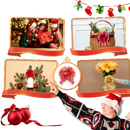 Noeuds em fita festivos da Pmu para presentes, fácil de montar, 10 peças, decorativos e coloridos para embrulhos.