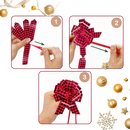 Conjunto de 10 laços festivos de fita da Pmu para presentes, fácil de montar, enfeites decorativos para embrulhos.