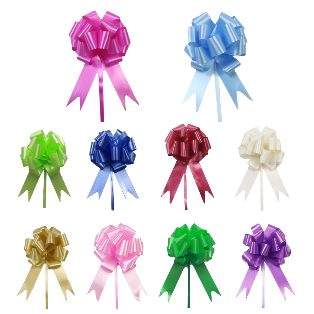 Noeuds de fita festivos da Pmu, 10 peças, fácil de montar, decorativos para presentes e embalagens especiais.