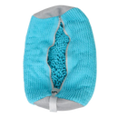 Saco de roupa para sapatos em poliéster da Nuolux, bolsa azul e cinza para lavagem de calçados.