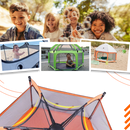 Cercado de malha para crianças da The California Beach Co. LLC, ideal para camping e atividades ao ar livre, fácil de montar.