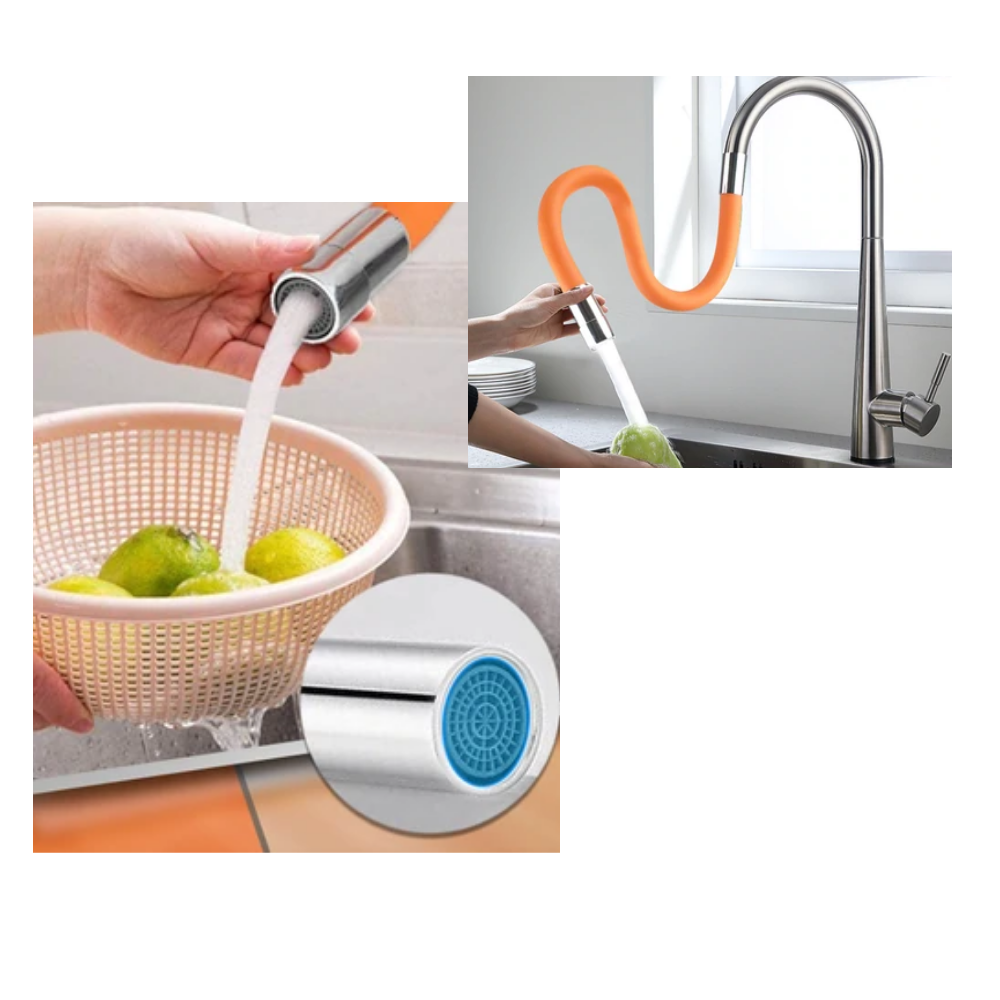 Tubo flexível de extensão para torneira da Portable Foaming Faucet Extension Tubes, 20 cm, preto, para conexões de encanamento.