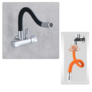 Tuyau flexível de extensão para torneiro, marca Portable Foaming Faucet, em material resistente, preto, 20 cm de comprimento.