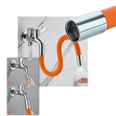 Tuyau flexível de extensão para torneiro da Portable Foaming Faucet Extension Tubes, 20 cm, tubo de plástico preto para encanamento.