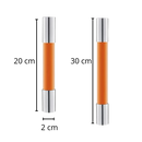 Tuyau flexível de extensão para torneiro portátil, tubo de encanamento de 20 cm na cor preta, ideal para conexões de água.