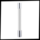 Tubo flexível de extensão para torneiro, marca Portable Foaming Faucet, com 20 cm de comprimento, usado em instalações de encanamento.