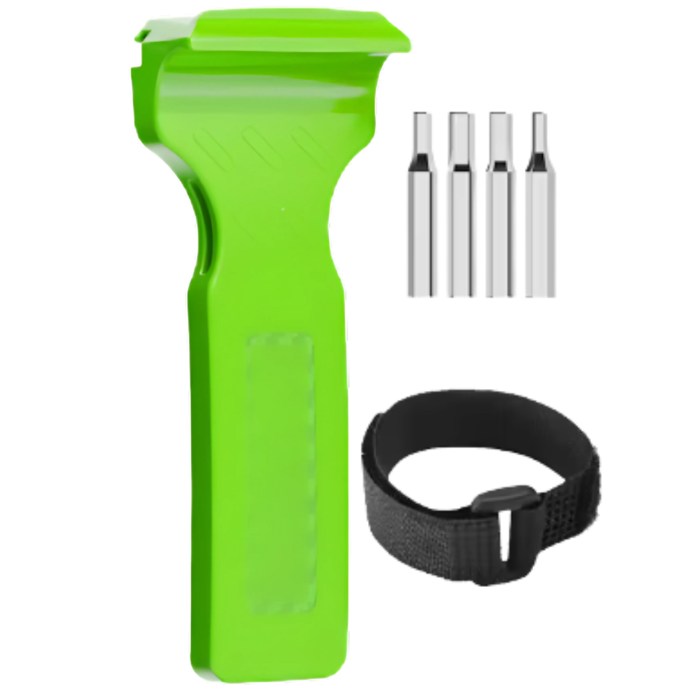 Chave de desmontar pneu de bicicleta Vermon, ferramenta portátil para ciclismo com conjunto de ferramentas verdes.