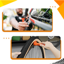 Ferramenta portátil para remover pneus de bicicleta, marca Vermon, ideal para manutenção de ciclismo.