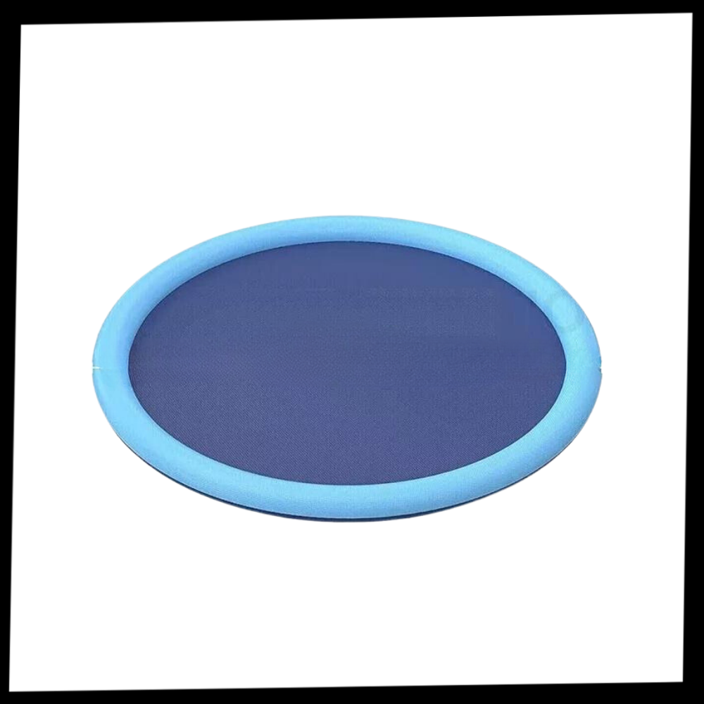 Pataugeoire portátil para cães Lingke, acessório de diversão aquática com superfície de plástico para banho e brincadeiras ao ar livre.