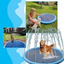 Pataugeoire portátil para cães Lingke, brinquedo de água com spray suave e refrescante para diversão ao ar livre.