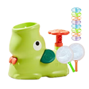 Disco voador portátil verde da marca Runaware, brinquedo de esporte fácil de lançar e jogar ao ar livre.