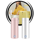 Chaleira elétrica portátil Petmoko de 400ml, fácil de transportar, usada para aquecer água na cozinha.