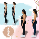 Corrector de postura esportivo da Spree, veste de suporte cervical e lombar para melhorar a postura durante atividades físicas.