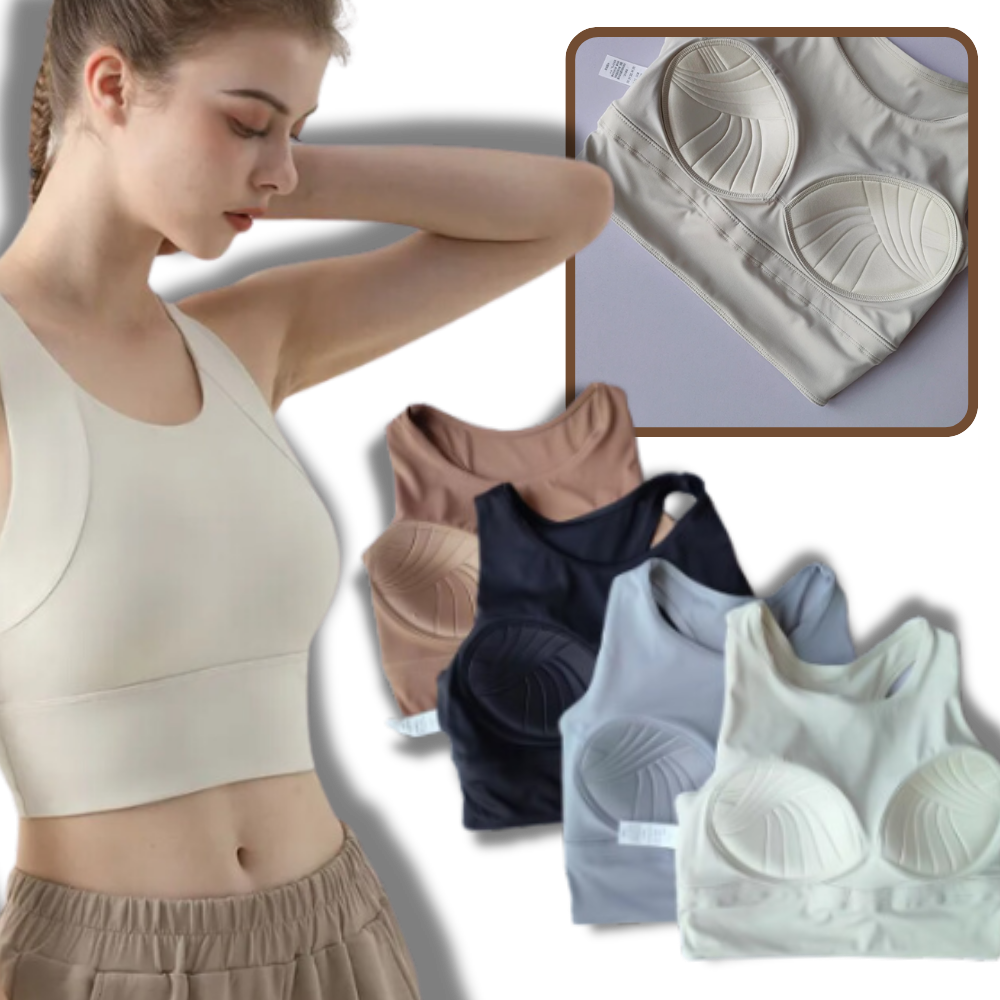 Corrector de postura esportivo Spree, veste de suporte ajustável para melhorar a postura durante atividades físicas.