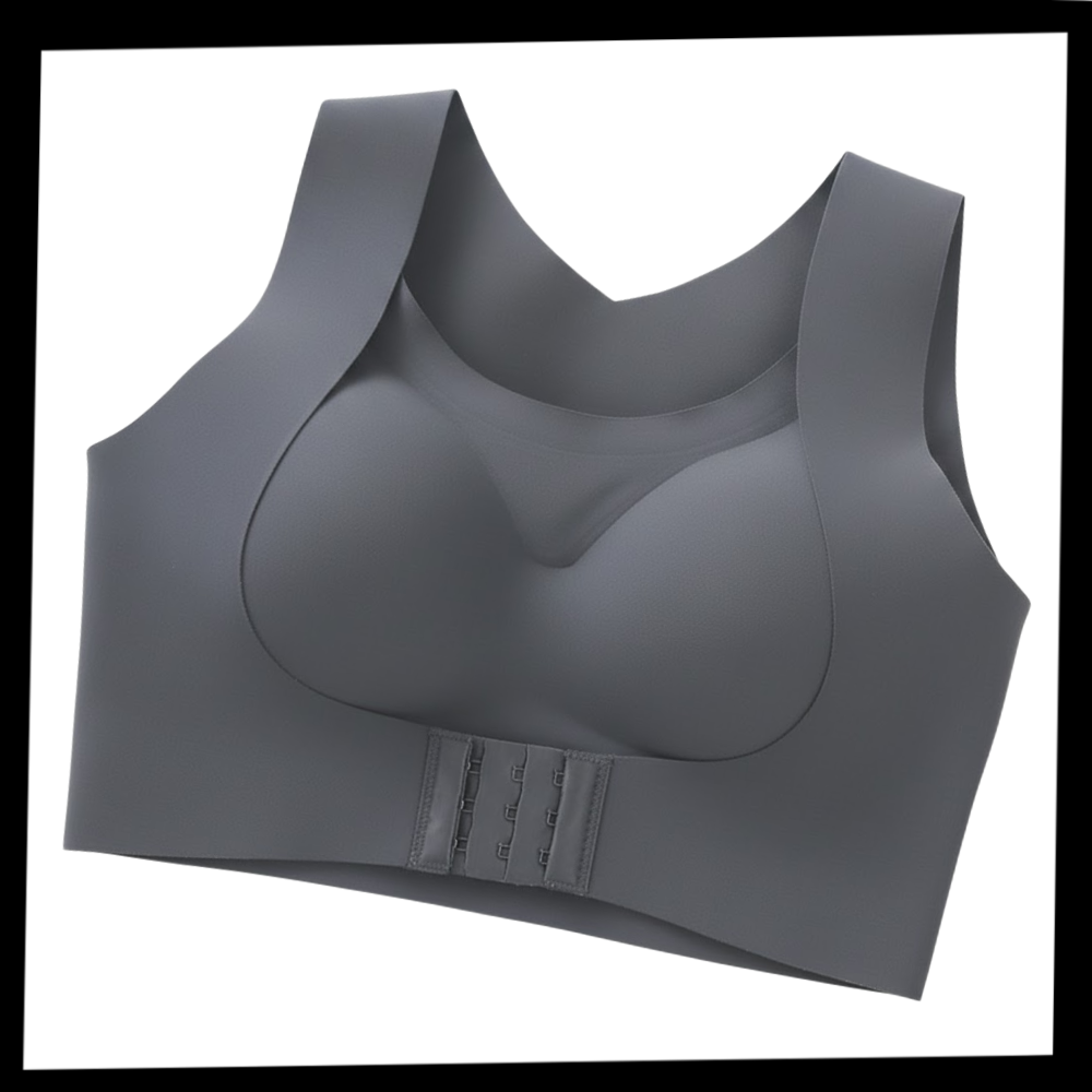 Soutien-gorge sem costura da Xingqing com suporte postural, confortável e invisível sob roupas.